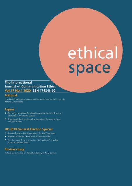 Ethical Space Vol.17 Issue 1, Paperback / softback Book
