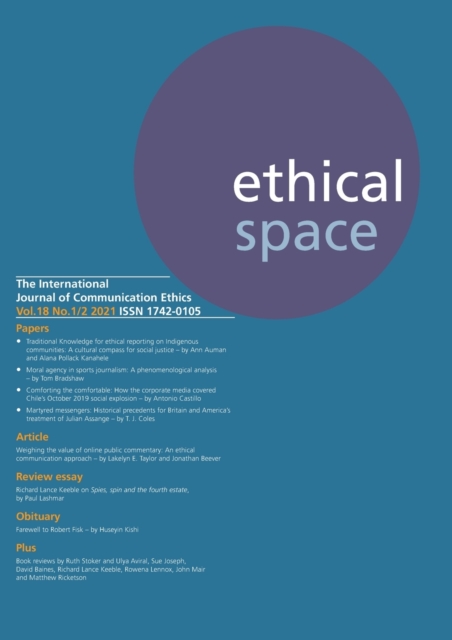Ethical Space Vol.18 Issue 1/2, Paperback / softback Book