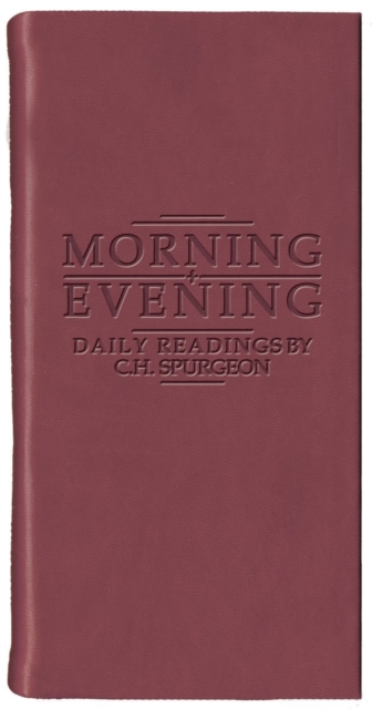 Morning And Evening – Matt Burgundy, Leather / fine binding Book