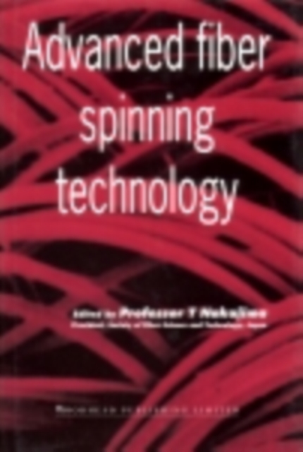 Advanced Fiber Spinning Technology, PDF eBook