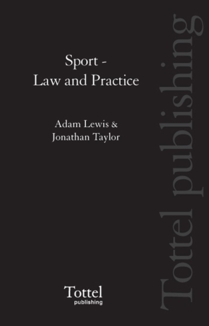 Sport : Law and Practice, Paperback Book