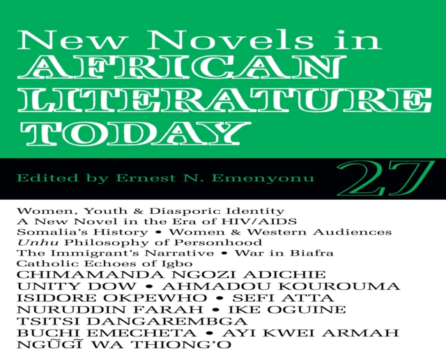 ALT 27 New Novels in African Literature Today, PDF eBook