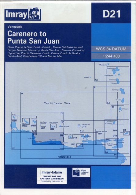 Imray Iolaire Chart D21 : Carupano to Cumana and Isla De Margarita, Sheet map, folded Book