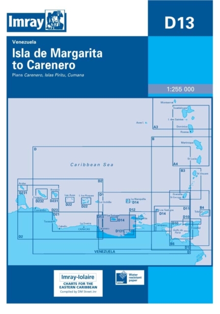 Imary Iolaire Chart D13 : Isla De Margarita to Carenero, Sheet map, folded Book