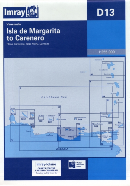 Imray Iolaire Chart D23 : Bonaire, Curacao and Aruba, Sheet map, folded Book