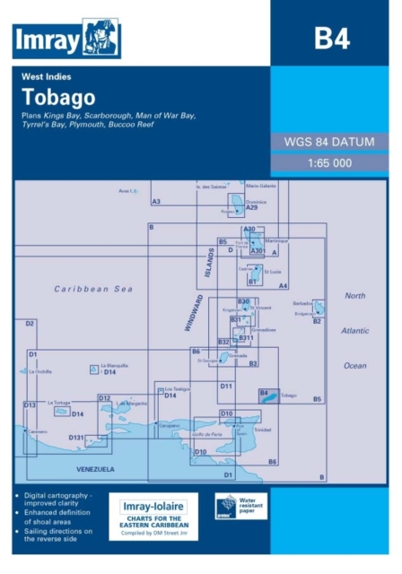 Imray Iolaire Chart B4 : Tobago, Sheet map, folded Book