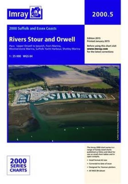 Imray Chart 2000.5 : Rivers Stour and Orwell, Sheet map, folded Book