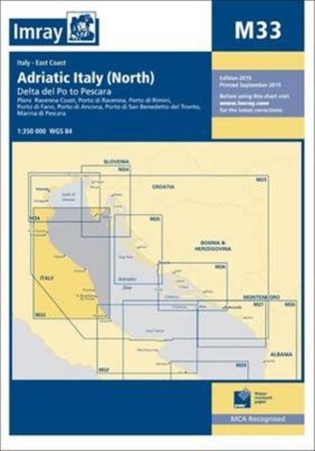 Imray Chart M33 : Adriatic Italy (North), Paperback / softback Book