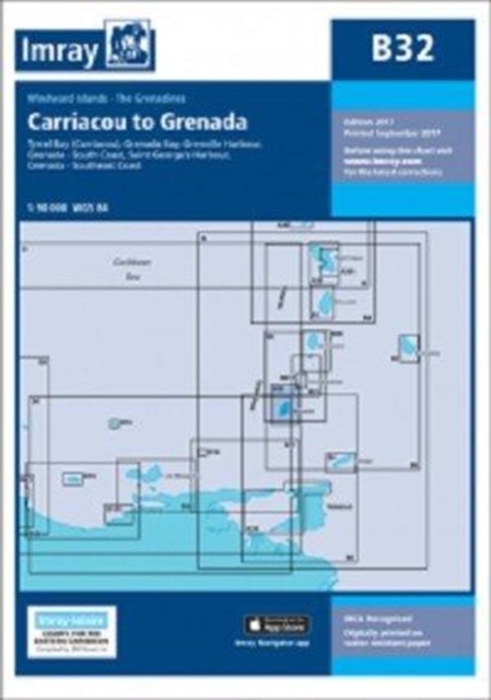 Imray Chart B32 : Carriacou to Grenada, Sheet map, folded Book