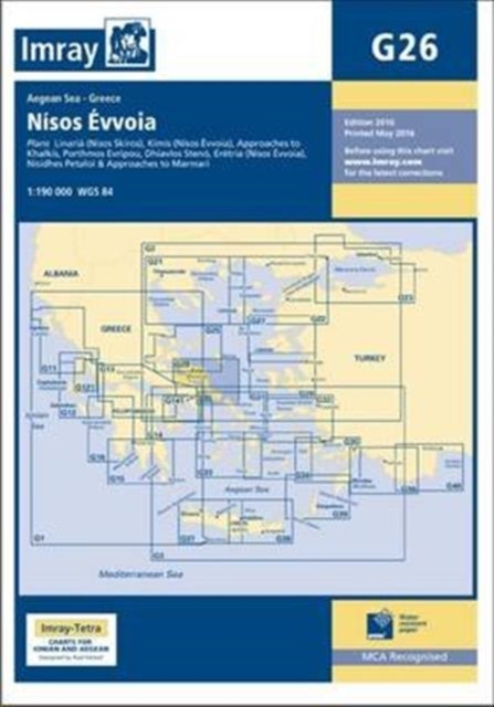 Imray Chart G26 : Nisos Evvoia, Paperback / softback Book