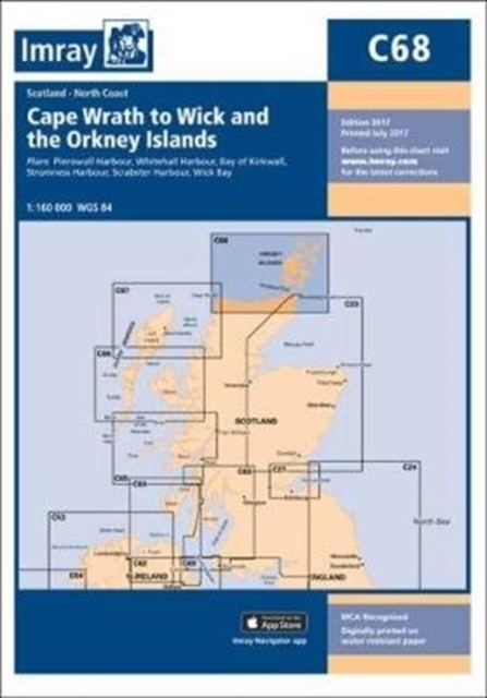 Imray Chart C68 : Cape Wrath to Wick and the Orkney Islands, Paperback / softback Book