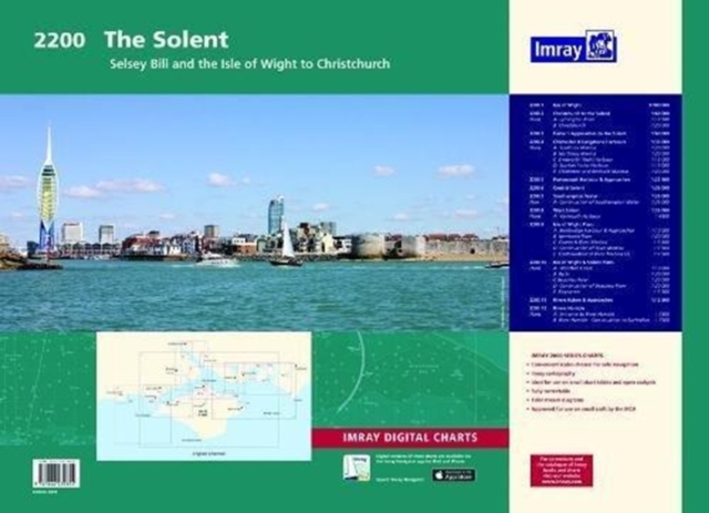 Imray Chart Atlas 2200 : Solent - Selsey Bill and the Isle of Wight to Christchurch, Sheet map, flat Book