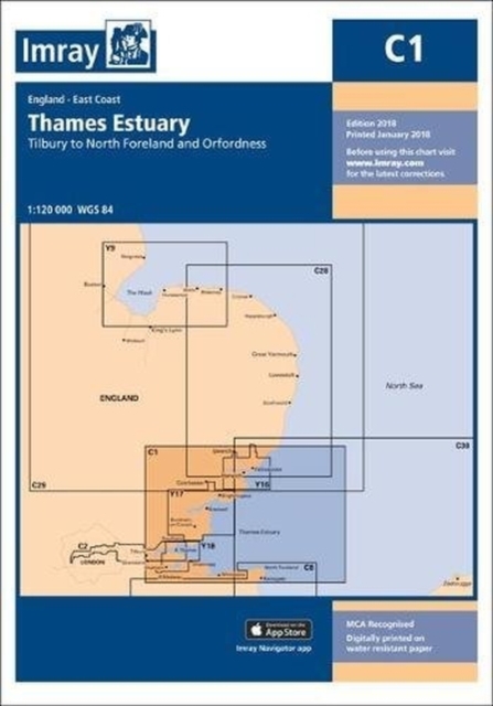 Imray Chart C1 : Thame Estuary, Paperback / softback Book