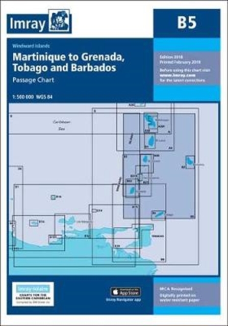 Imray Chart B5 : Martinique to Tobago and Barbados Passage Chart, Paperback / softback Book