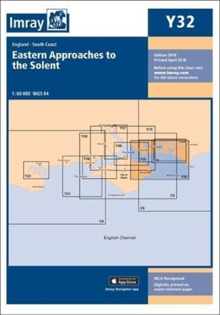 Imray Chart Y32 : Eastern Approach to the Solent, Sheet map, folded Book