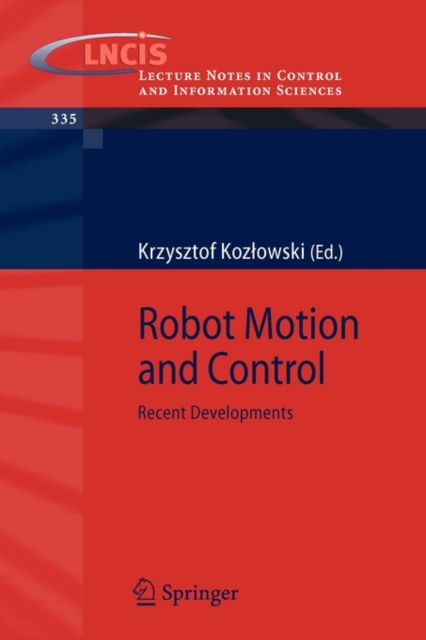 Robot Motion and Control 2007, Paperback / softback Book