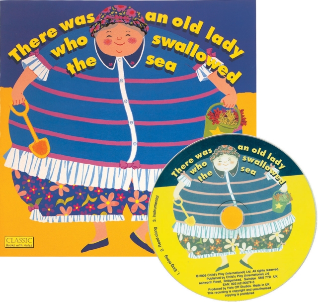 There Was an Old Lady Who Swallowed the Sea, Mixed media product Book