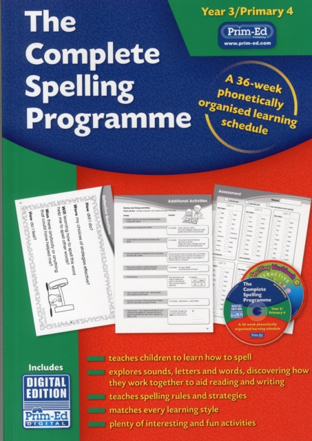 The Complete Spelling Programme Year 3/Primary 4 : A 36-week Phonetically Organised Learning Schedule, Mixed media product Book