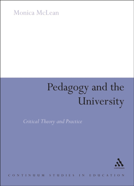 Pedagogy and the University : Critical Theory and Practice, PDF eBook