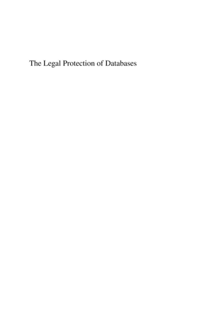 The Legal Protection of Databases : A Comparative Analysis, PDF eBook
