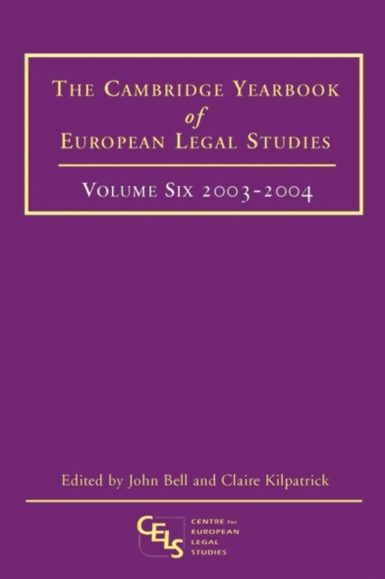 Cambridge Yearbook of European Legal Studies, Vol 6, 2003-2004, PDF eBook