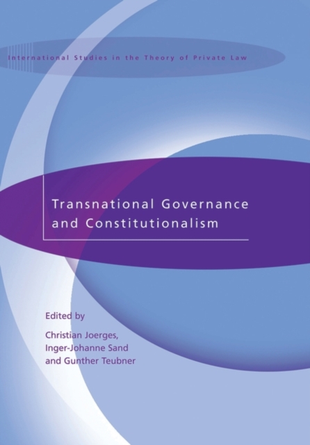 Transnational Governance and Constitutionalism, PDF eBook