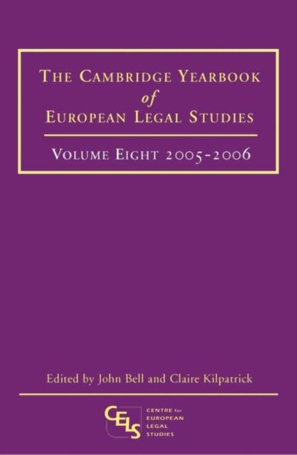 Cambridge Yearbook of European Legal Studies, Vol 8, 2005-2006, PDF eBook