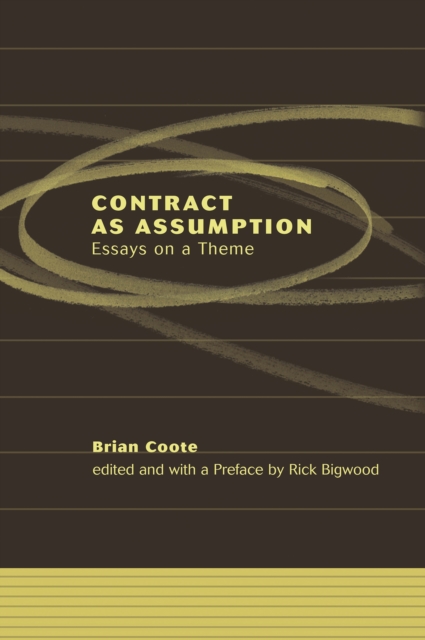 Contract as Assumption : Essays on a Theme, EPUB eBook