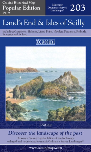 Land's End and Isles of Scilly, Sheet map, folded Book