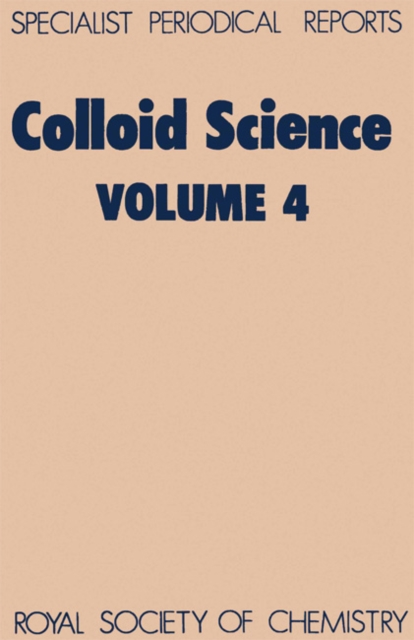 Colloid Science : Volume 4, PDF eBook