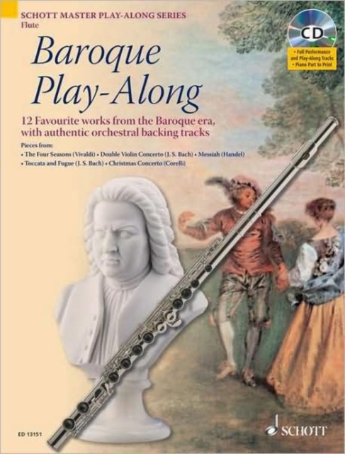 Baroque Play-Along for Flute : 12 Favorite Works from the Baroque Era, with Authentic Orchestral Backing Tracks, Mixed media product Book