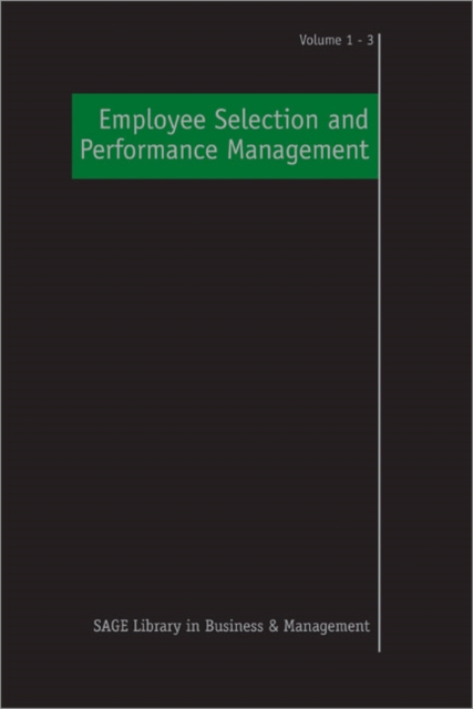 Employee Selection and Performance Management, Hardback Book