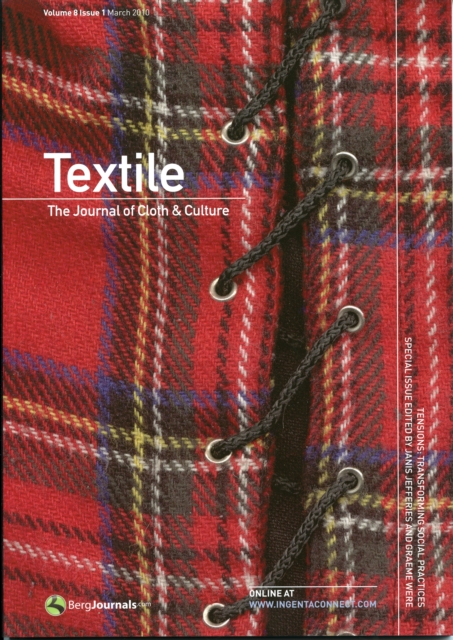 Textile : The Journal of Cloth and Culture, Paperback Book