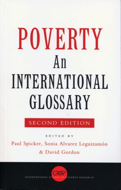 Poverty : An International Glossary, PDF eBook