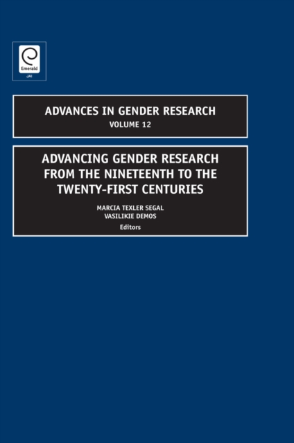 Advancing Gender Research from the Nineteenth to the Twenty-First Centuries, Hardback Book