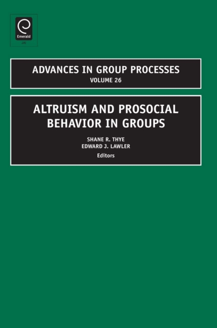 Altruism and Prosocial Behavior in Groups, PDF eBook