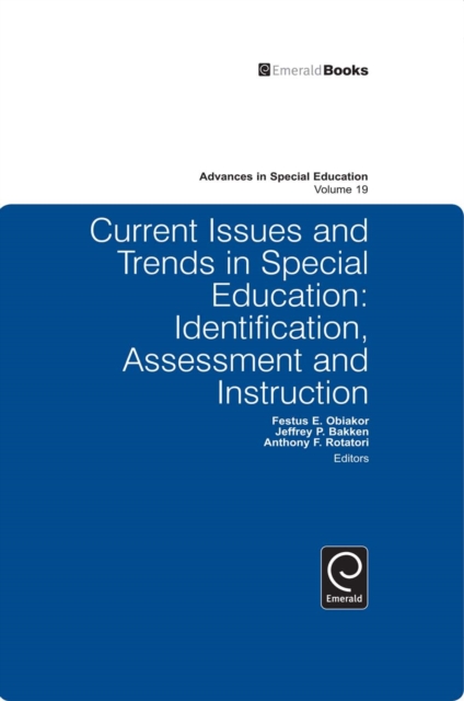 Current Issues and Trends in Special Education. : Identification, Assessment and Instruction, PDF eBook
