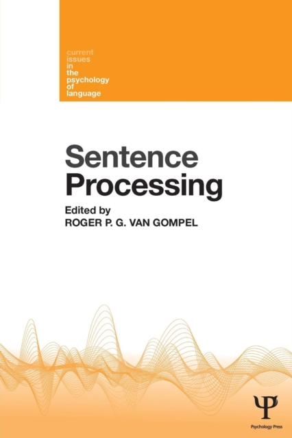 Sentence Processing, Paperback / softback Book