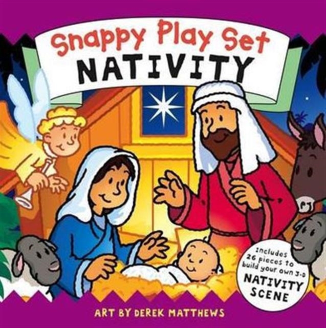 Snappy Playset Nativity, Hardback Book
