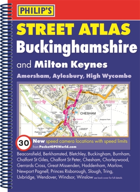 Philip's Street Atlas Buckinghamshire, Spiral bound Book