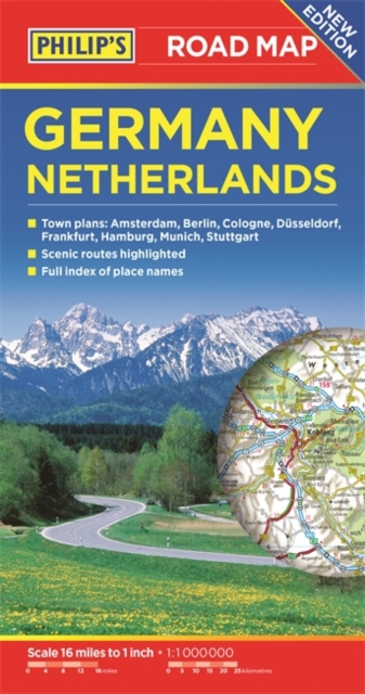 Philip's Germany and Netherlands Road Map, Paperback / softback Book