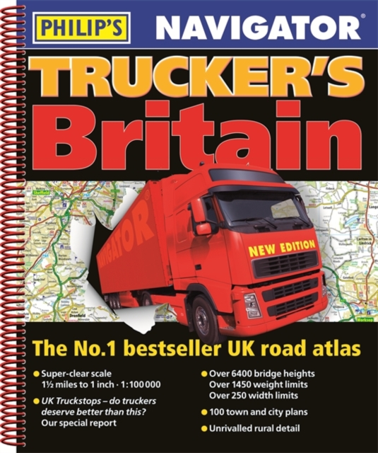 Philip's Navigator Trucker's Britain, Spiral bound Book