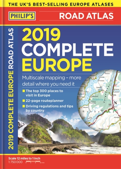 Philip's 2019 Complete Road Atlas Europe : (A4 with practical 'flexi' cover), Paperback / softback Book