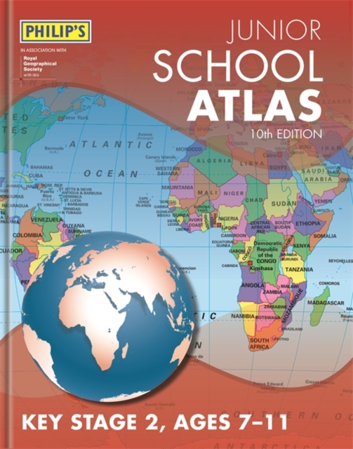 Philip's Junior School Atlas 10th Edition, Hardback Book