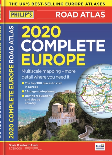 2020 Philip's Complete Road Atlas Europe : (A4 Flexiback), Paperback / softback Book