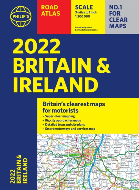 2022 Philip's Road Atlas Britain and Ireland : (A4 Paperback), Paperback / softback Book