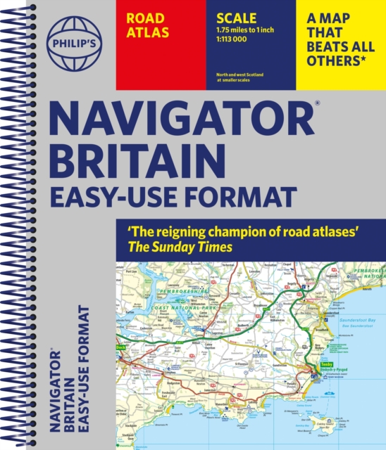 Philip's Navigator Britain Easy Use Format : (Spiral binding), Spiral bound Book
