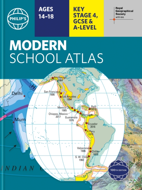 Philip's RGS Modern School Atlas : 100th edition, Hardback Book