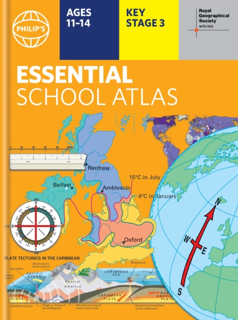 Philip's RGS Essential School Atlas : Hardback edition, Hardback Book