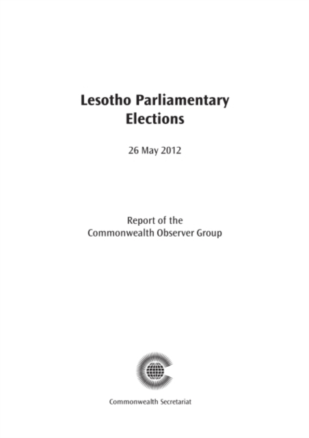 Lesotho Parliamentary Elections, 26 May 2012, Paperback / softback Book